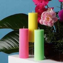 Neon Pillar Soy-Blend Candle